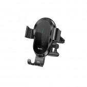 Холдер Hoco CA105 Wireless Charger Black (Кріплення вентиляційна решітка)