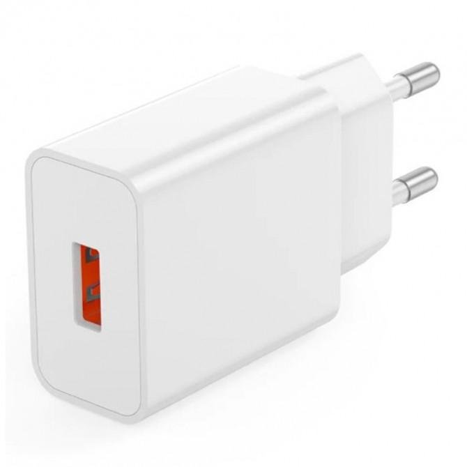 Мережевий зарядний пристрій XO L127 18W/1USB + Lightning cable White-1