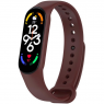 Ремінець для браслета Mi Band 5/6/7  (Silicon) Maroon