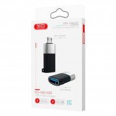 Перехідник XO NB149G USB 2.0 to MicroUSB Black Перехідник XO NB149G USB 2.0 to MicroUSB Black