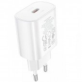 Сетевое зарядное устройство 1Type-C Hoco N22 Jetta (PD25W) White Сетевое зарядное устройство 1Type-C Hoco N22 Jetta (PD25W) White