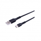 Кабкль Cable Hoco DU26 Long 8mm Plug Type-C 3A Black 1m Кабкль Cable Hoco DU26 Long 8mm Plug Type-C 3A Black 1m