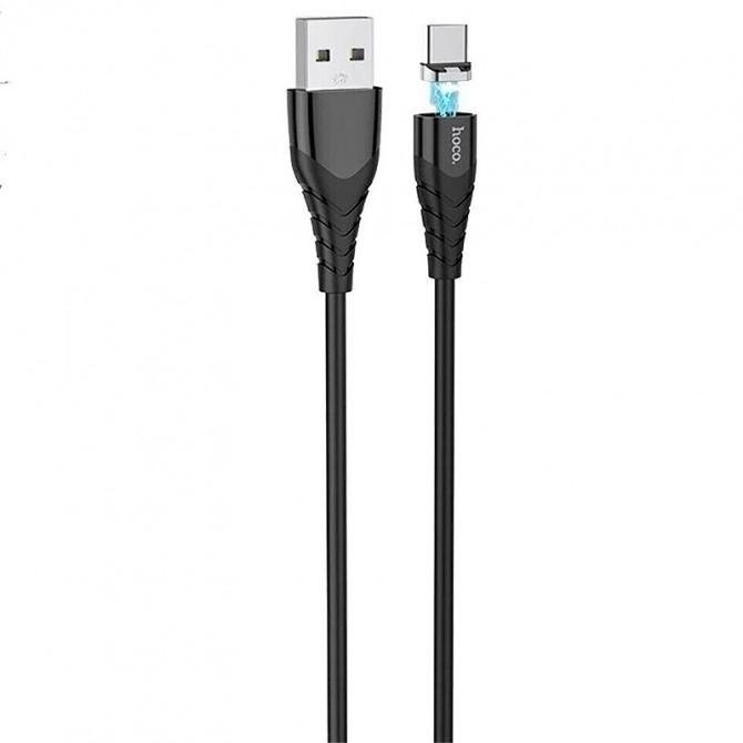USB Cable Hoco X63 Racer Magnetic Type-C Black 1m