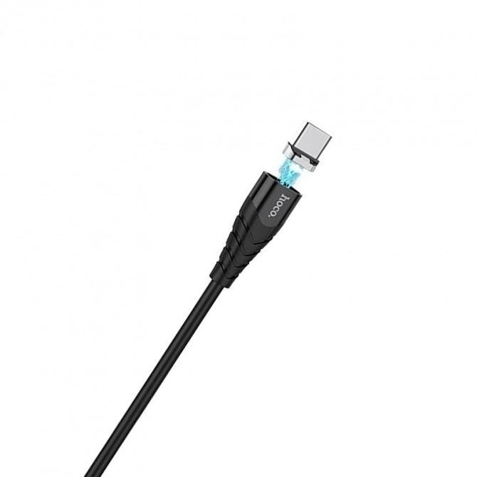 USB Cable Hoco X63 Racer Magnetic Type-C Black 1m-1