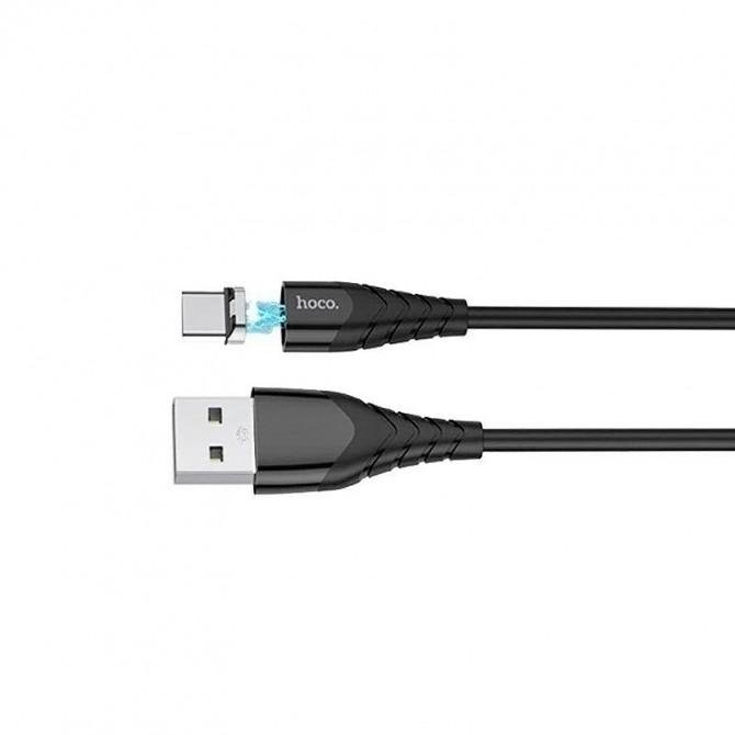 USB Cable Hoco X63 Racer Magnetic Type-C Black 1m-2