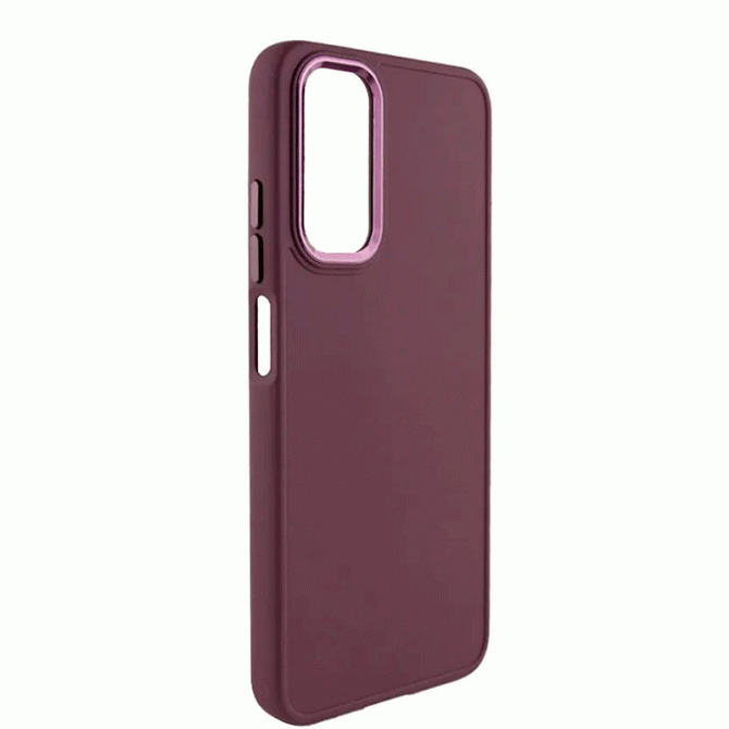 TPU чхол Bonbon Metal Style для Samsung Galaxy A55 Бордовый