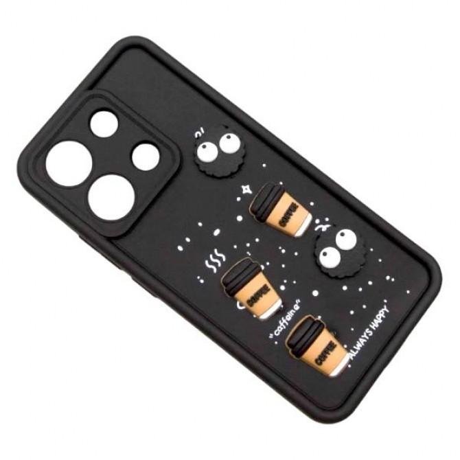 Чохол TPU Toys Case для Xiaomi Redmi Note 13 Pro 4G / Poco M6 Pro 4G (Black / Always Happy)-1