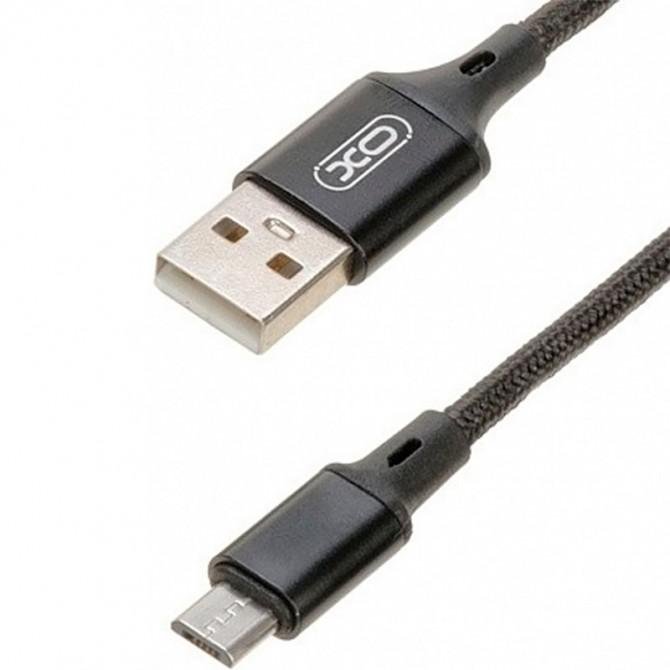 Кабель USB XO NB143 Braided MicroUSB 1.5A/2m Black-1