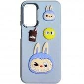Чехол TPU Leather Toys для Xiaomi Redmi Note 12 4G (Labubu / Blue)