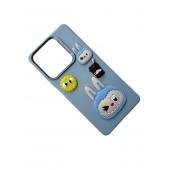 Чехол TPU Leather Toys для Xiaomi Redmi Note 12 4G (Labubu / Blue)