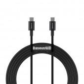 Кабель Baseus Superior Series Type-C/Type-C 100W (CATLYS-) Black 2m