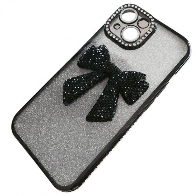 Накладка Glossy Bow для iPhone 14 Plus Black-1