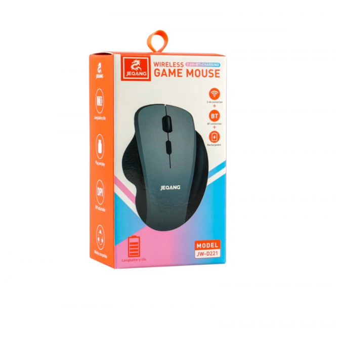 Миша JEQANG JW-D221 2.4G Bluetooth Dual-mode black-2