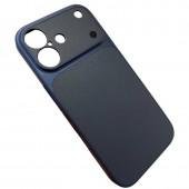 Накладка PC+Leather для iPhone 17 Синій