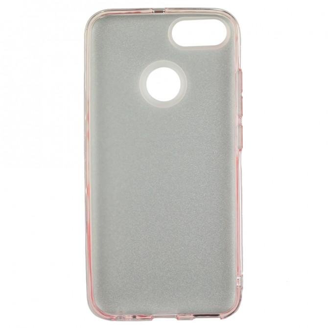 Чехол Silicone 3in1 Блёстки для Xiaomi Mi5X/MiA1 Pink-2