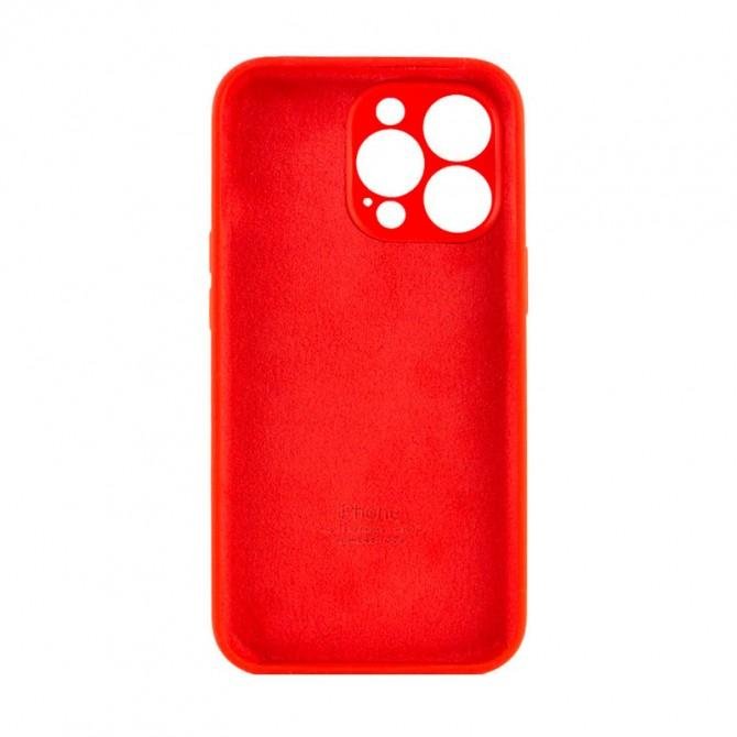 Силиконовый чехол для iPhone 15 Pro Max Red FULL-1