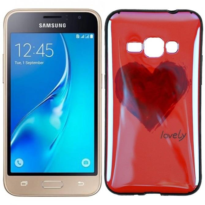 Чехол U-Like Picture series для Samsung J120 Heart Pink