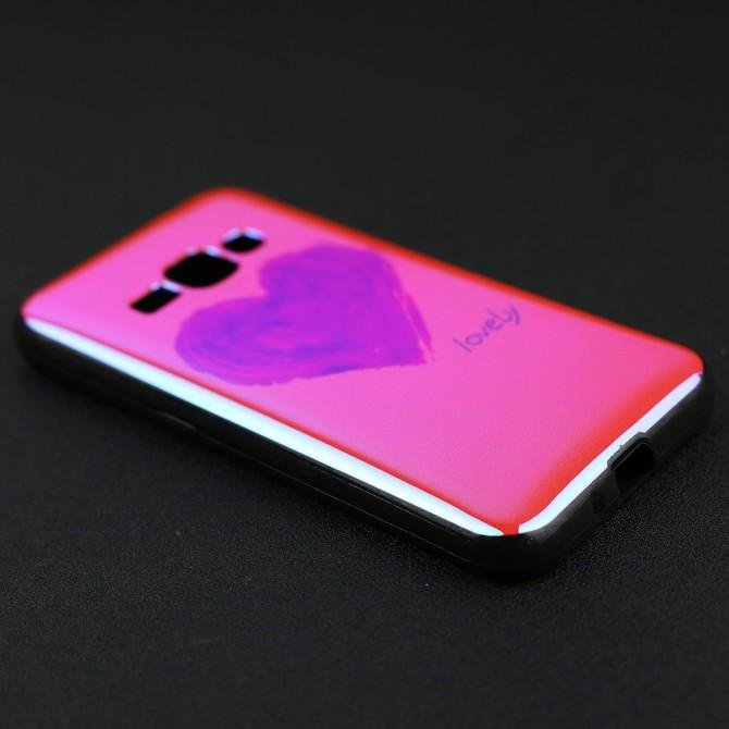 Чехол U-Like Picture series для Samsung J120 Heart Pink-2