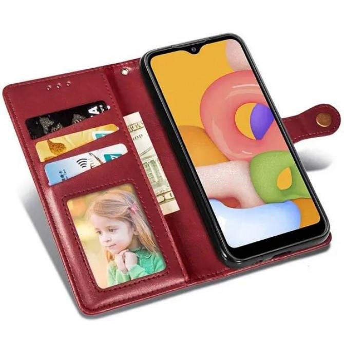 Чехол-книжка GETMAN Gallant for Samsung S21 FE Red-2