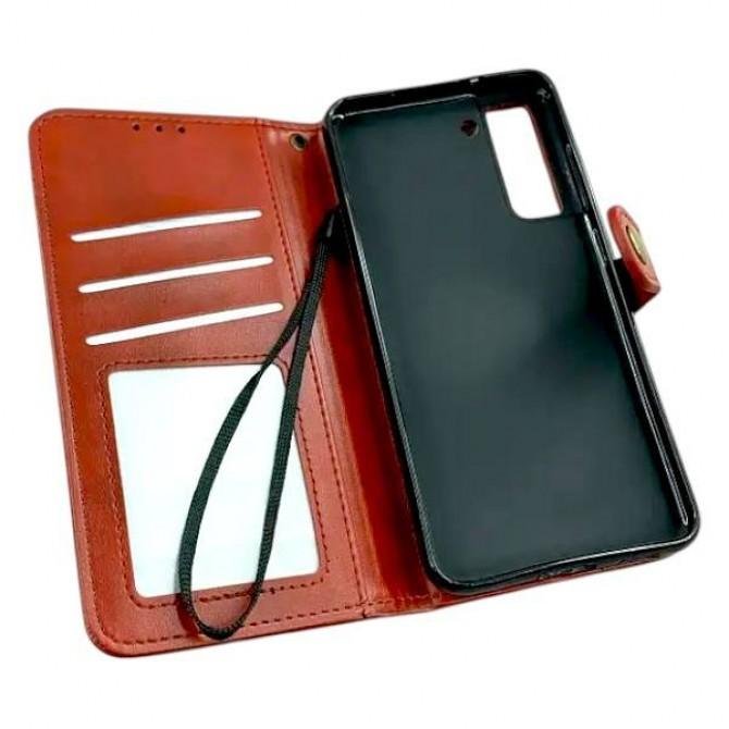 Чехол-книжка GETMAN Gallant for Samsung S21 FE Red-4