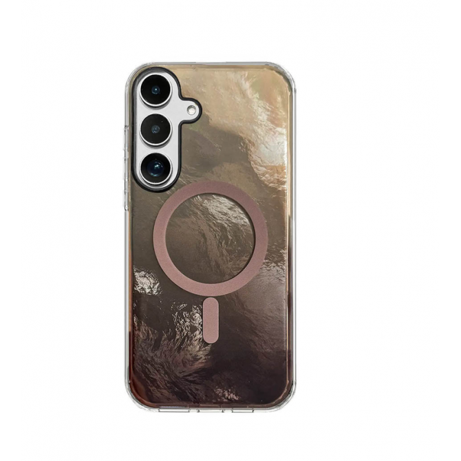 Чехол TPU Shiny Mountain (MagFit) для Samsung Galaxy S24 FE Chocolate