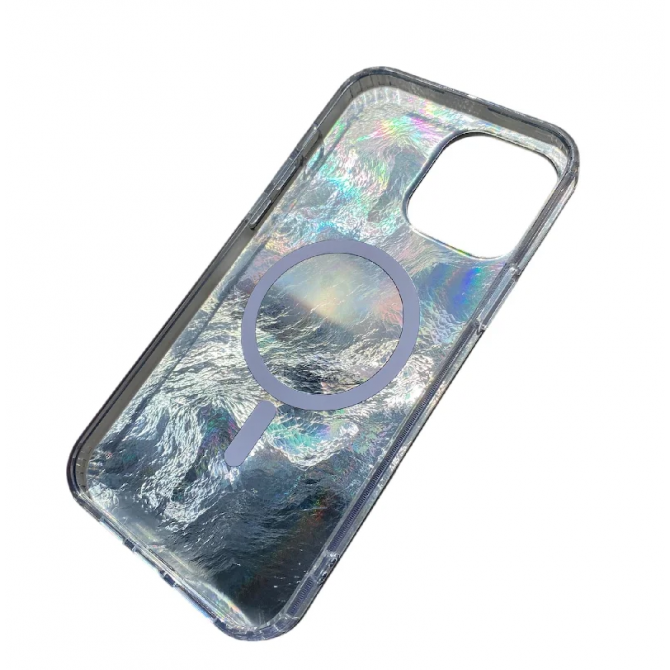 Чехол TPU Shiny Mountain (MagFit) для Samsung Galaxy S24 FE Chocolate-1