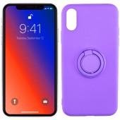 Чехол Ring Color для iPhone Xs Max Фиолетовый