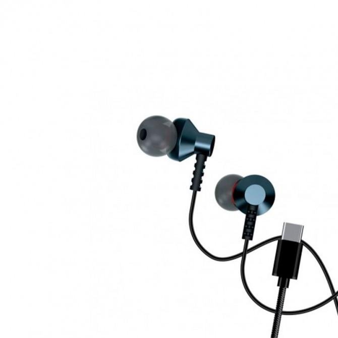 Навушники WALKER H725 with mic Type-C Green/Grey