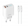 Сетевое зарядное устройство для Gelius Radiance GP-HC058 1Type-C+1USB-A + Type-C to Lightning Cable
