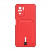 Чохол TPU Colorfull Pocket Card для Xiaomi Redmi Note 10 / Note 10s Червоний Чохол TPU Colorfull Pocket Card для Xiaomi Redmi Note 10 / Note 10s Червоний