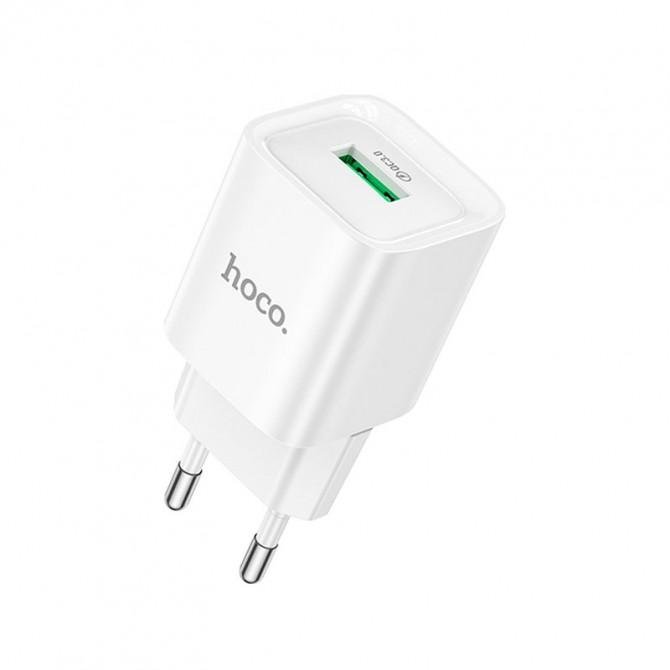 СЗУ 1USB Hoco C145A QC3.0 18W White + Cable MicroUSB