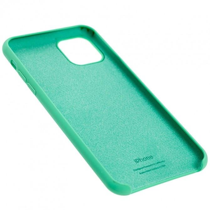 Оригинальный силиконовый чехол для iPhone 11 Pro Max Ментоловый-1