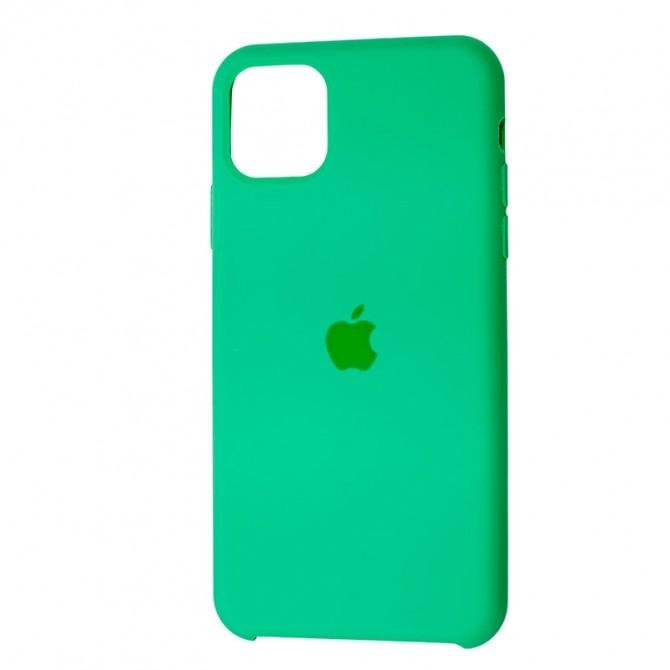 Оригинальный силиконовый чехол для iPhone 11 Pro Max Ментоловый-3