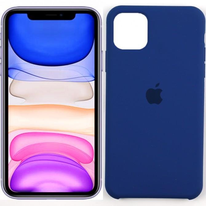 Чохол силiконовий для iPhone 11 Pro Max Синiй