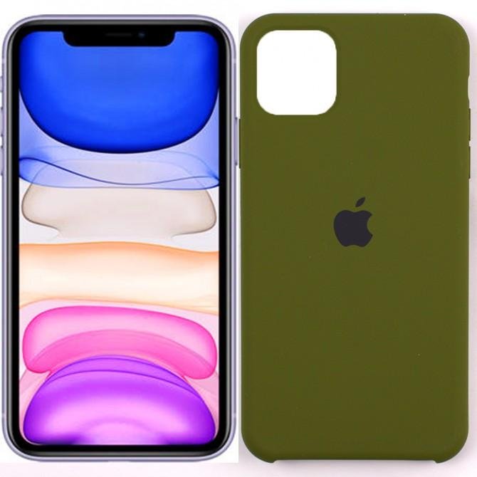 Чохол силiконовий для iPhone 11 Pro Max Хакi