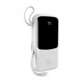 Додаткова батарея Baseus Q Pow with Lightning 3A 15W (10000mAh) White (PPQD-W) Додаткова батарея Baseus Q Pow with Lightning 3A 15W (10000mAh) White (PPQD-W)