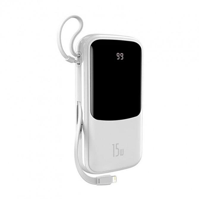 Повербанк Baseus Q Pow with Lightning 3A 15W (10000mAh) White (PPQD-W)