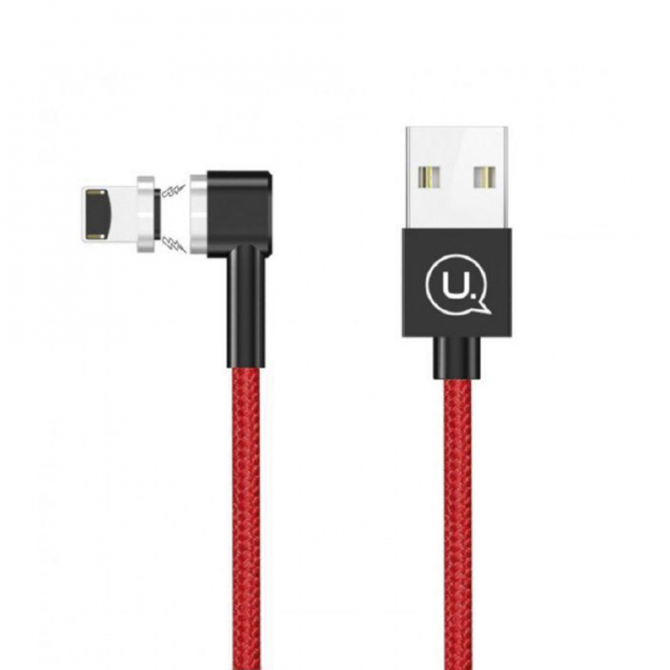 Магнитный кабель Usams U-Boss US-SJ148 Lightning Cable Красный (IPBSUSB01)