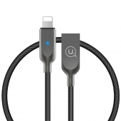 Кабель Usams U-Sun US-SJ154 Lightning Data Cable 1.2m Чорний (IPYSUSB01)