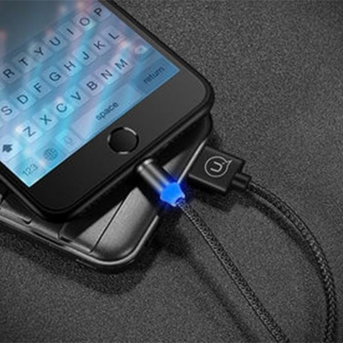 Магнітний кабель Usams U-Sure US-SJ157 Lightning Charging Cable 1.2m Чорний (IPUSBRS01)-2