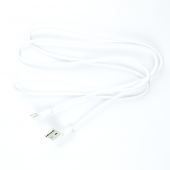 Кабель Usams U-Flow US-SJ165 Lightning Right-angles Data Cable 1.2m Білий (IPUSBCY02)