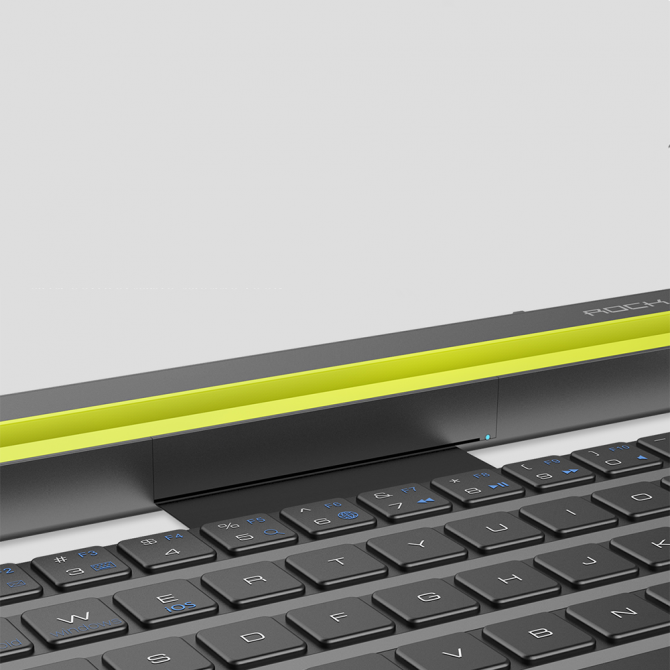 Клавіатура Bluetooth ROCK Rollable R4 Чорний-1