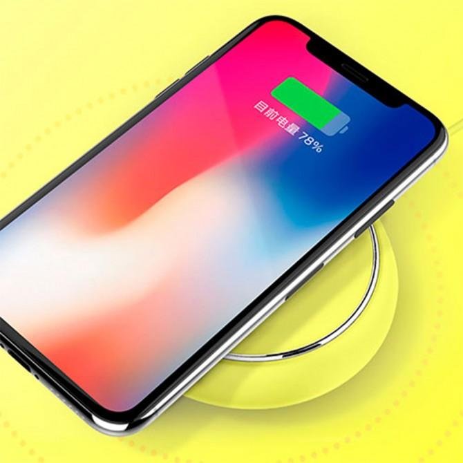 Бездротовий зарядний пристрій ROCK W5 Wireless charger DT-610 Жовтий-1