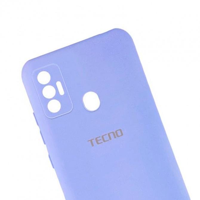 Чохол-накладка Original Soft Case TECNO Spark 7 Бузковий FULL-1