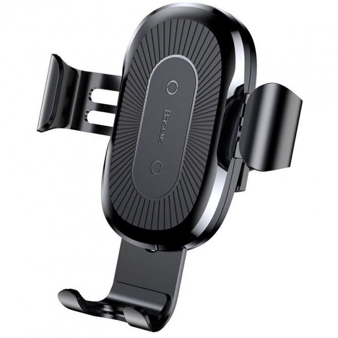 Холдер Baseus Wireless Charger Gravity Air Vent Black