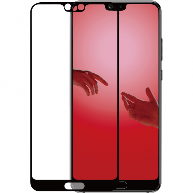 Захисне скло для HUAWEI P20 Pro Full Glue (0.25 мм, 2.5D, чорне) ЛЮКС-1