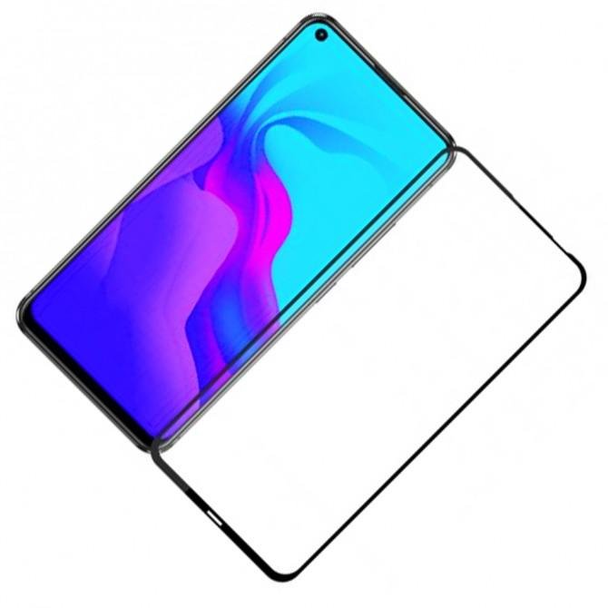 Захисне скло для HUAWEI Honor 20/Nova 5T Full Glue (0.25 мм, 2.5D, чорне) ЛЮКС-2