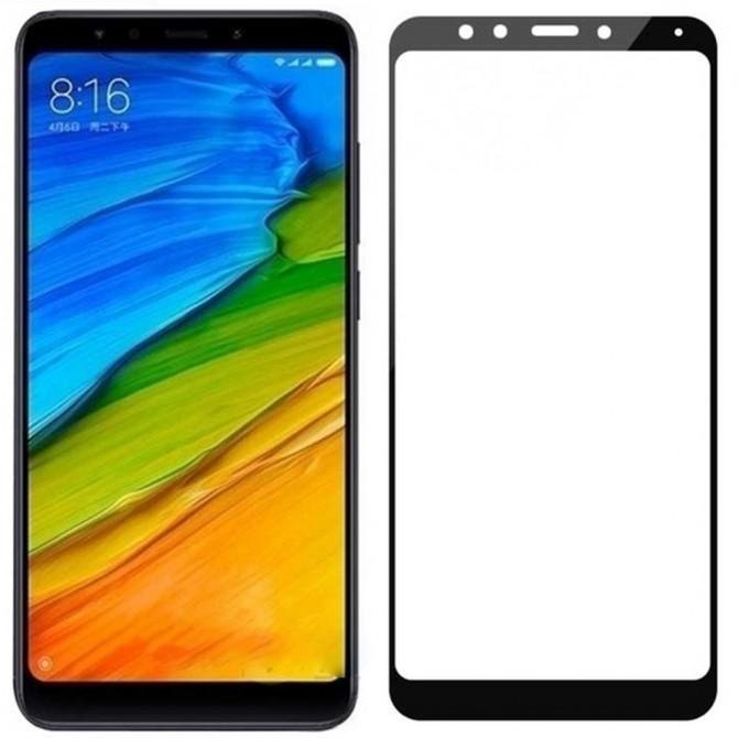 Захисне скло для XIAOMI Redmi 5 Plus Full Glue (0.25 мм, 2.5D, чорне) ЛЮКС