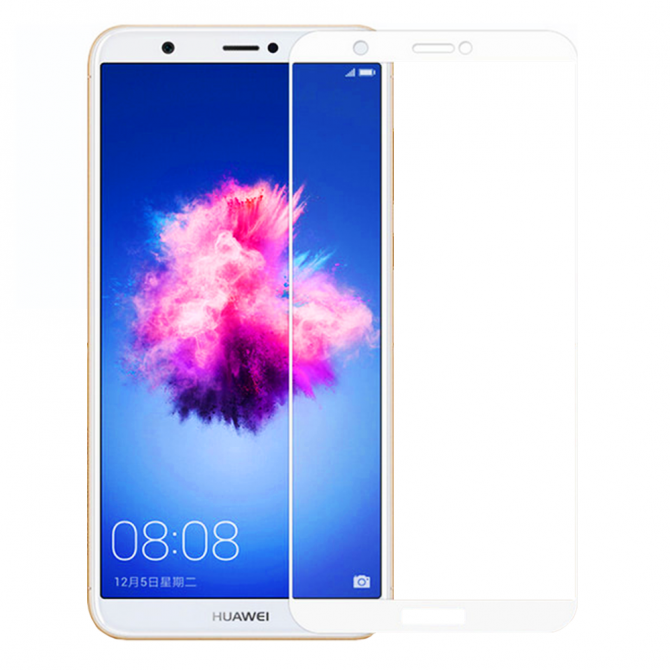 Защитное стекло для HUAWEI P Smart Full Glue (0.25 мм, 2.5D, белое) ЛЮКС