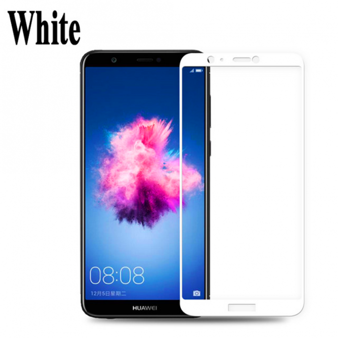 Защитное стекло для HUAWEI P Smart Full Glue (0.25 мм, 2.5D, белое) ЛЮКС-1